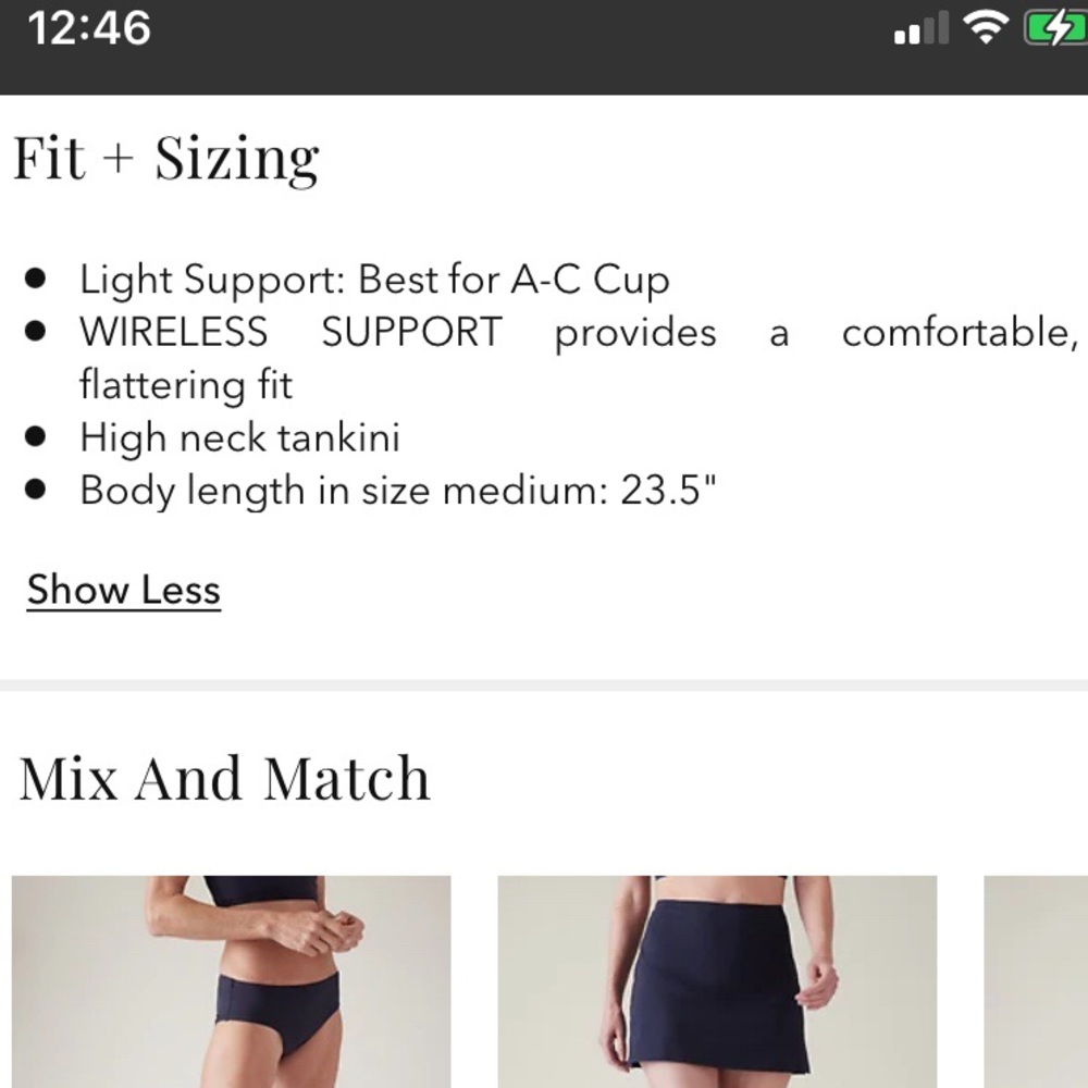 Athleta Crossover Tankini M NWOT - Picture 12 of 12